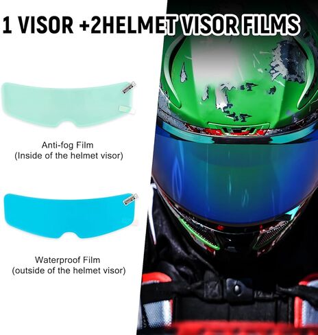 XINGWU Motorcycle Helmet Visor Replacement for Tinted C10 Helmet Visor with Anti-fog Rainproof Film UV Protection Face Shield (Deep Black) in Saudi Arabia