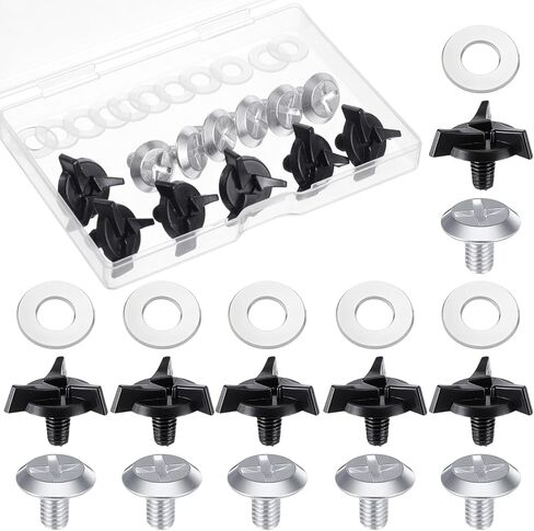 12 Pcs Helmet Visor Screws, Motorcycle Helmet Screws, Helmets Screw Replacement Kit with 6 Pcs Rubber Washers for Dirt Bike & Motocross Helmets in Kuwait