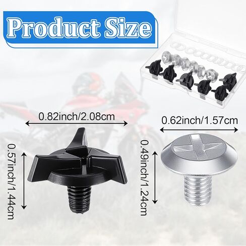 12 Pcs Helmet Visor Screws, Motorcycle Helmet Screws, Helmets Screw Replacement Kit with 6 Pcs Rubber Washers for Dirt Bike & Motocross Helmets in Kuwait