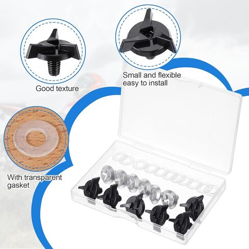 12 Pcs Helmet Visor Screws, Motorcycle Helmet Screws, Helmets Screw Replacement Kit with 6 Pcs Rubber Washers for Dirt Bike & Motocross Helmets in Kuwait