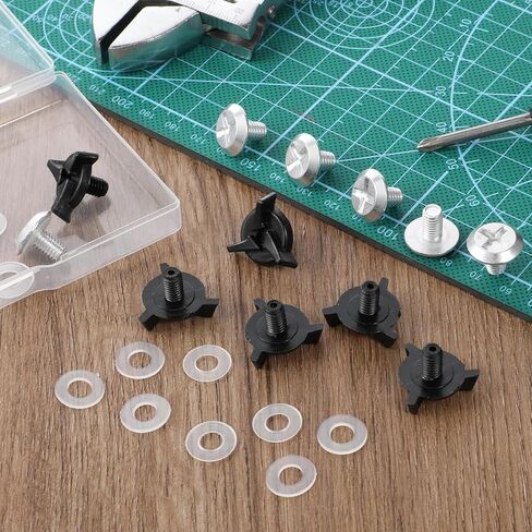 12 Pcs Helmet Visor Screws, Motorcycle Helmet Screws, Helmets Screw Replacement Kit with 6 Pcs Rubber Washers for Dirt Bike & Motocross Helmets in Kuwait