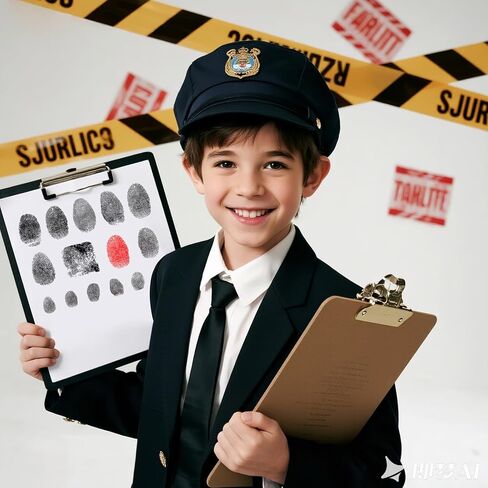 120PCS Fingerprint Stickers for Party Decoration, Transparent Fingerprint Labels for Spy-Themed Birthday,Halloween,Class Activity, Graduation Cap Decoration in Kuwait