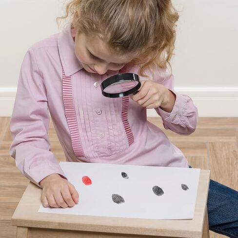 120PCS Fingerprint Stickers for Party Decoration, Transparent Fingerprint Labels for Spy-Themed Birthday,Halloween,Class Activity, Graduation Cap Decoration in Kuwait