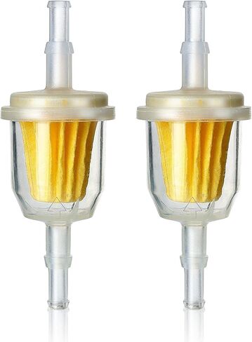 AM116304 Fuel Filter 25 050 22-S Compatible with John Dee-re 1/4 In and 5/16 In, InLine Fuel Filter Replacement for Kohl-er Lawn Mower Tractor, Replaces GY20709 21541500 38666 98021 in Kuwait