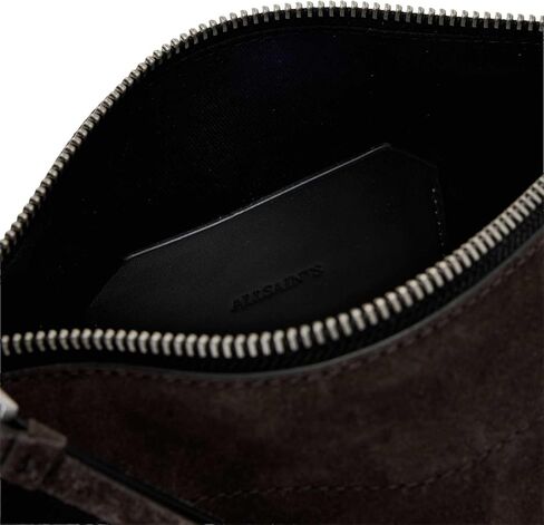 AllSaints Alba Suede Zip Xbody Bitter Brown One Size in Saudi Arabia