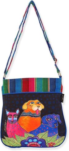 Laurel Burch, Amigo Dogs Crossbody BLACK NS in Saudi Arabia