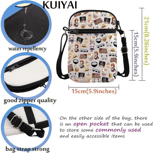 Anime Merchandise Lover Crossbody Bag Otaku Manga Cosplay Mangaka Gift It’s Not Cartoons It’s Anime Carry On Bag in Saudi Arabia