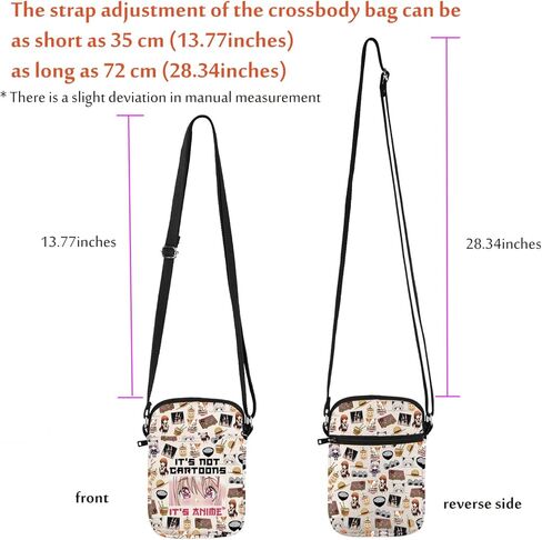 Anime Merchandise Lover Crossbody Bag Otaku Manga Cosplay Mangaka Gift It’s Not Cartoons It’s Anime Carry On Bag in Saudi Arabia