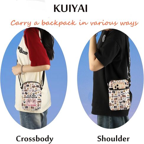 Anime Merchandise Lover Crossbody Bag Otaku Manga Cosplay Mangaka Gift It’s Not Cartoons It’s Anime Carry On Bag in Saudi Arabia