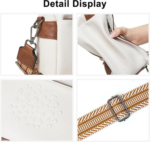 Bluome 5 Zips Crossbody Bags For Women Travel Bag Small Pu Leather Shoulder Cross Body For Woman Purses Handbags in Saudi Arabia