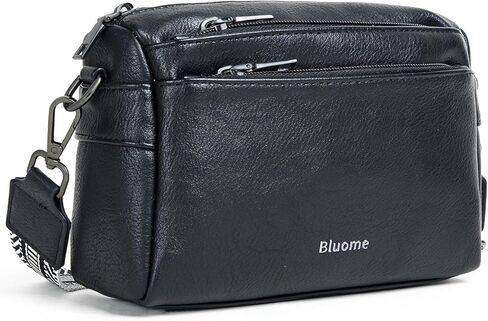 Bluome 5 Zips Crossbody Bags For Women Travel Bag Small Pu Leather Shoulder Cross Body For Woman Purses Handbags in Saudi Arabia