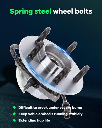 SCITOO Wheel Hub Wheel Bearing Assembly Front 515029 fit for Ford for F-150 2000-2004 5 Lugs Wheel Hub Bearing Assemblies W/ABS 2pcs Wheel Hub Bearings in Saudi Arabia