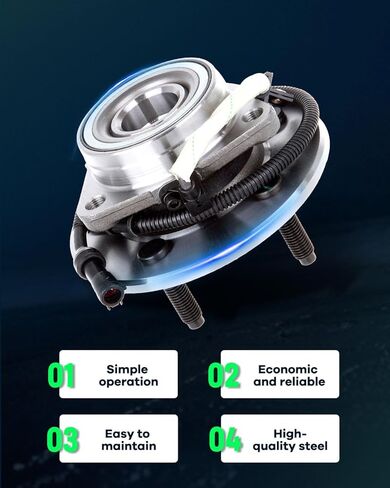 SCITOO Wheel Hub Wheel Bearing Assembly Front 515029 fit for Ford for F-150 2000-2004 5 Lugs Wheel Hub Bearing Assemblies W/ABS 2pcs Wheel Hub Bearings in Saudi Arabia