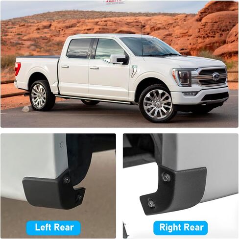 حذف رفرف الطين متوافق مع Ford F150 2WD/4WD 2021-2026، واقيات الطين متوافقة مع ملحقات Ford F150 in Kuwait