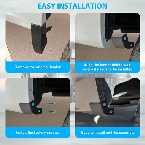 حذف رفرف الطين متوافق مع Ford F150 2WD/4WD 2021-2026، واقيات الطين متوافقة مع ملحقات Ford F150 in Kuwait