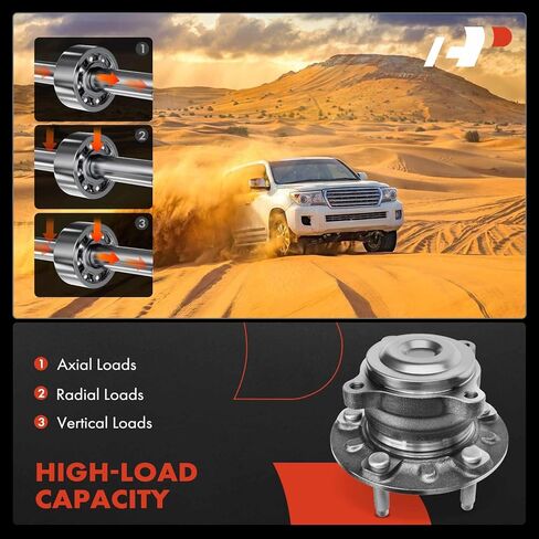 A-Premium 2 x Rear Wheel Bearing and Hub Assembly with 5-Lug Compatible with Buick Verano 2012-2013, Cascada 2016-2019, Chevrolet Volt 2011-2012 in Saudi Arabia