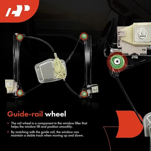A-Premium Front Right Passenger Side Electric Power Window Regulator Without Motor Compatible with Volkswagen Eos 2007-2016 in Saudi Arabia