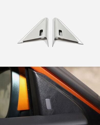 Car Accessories Fit for Nissan Sylphy Sentra 2020-2022 ABS Interior Front A Post Triangle Cover Trim 2PCS Set （Carbon Fiber） in Kuwait
