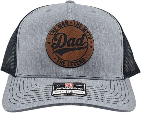 Dad, The Man, The Myth, The Legend, Snapback Hat Trucker Hat Grey/Black in Saudi Arabia