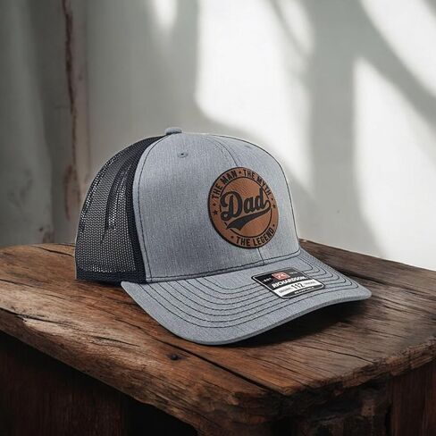 Dad, The Man, The Myth, The Legend, Snapback Hat Trucker Hat Grey/Black in Saudi Arabia