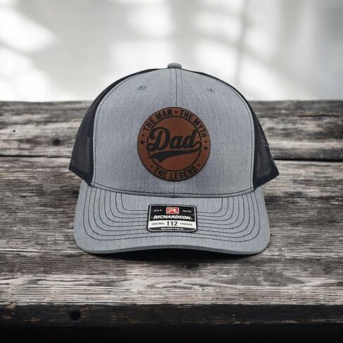 Dad, The Man, The Myth, The Legend, Snapback Hat Trucker Hat Grey/Black in Saudi Arabia
