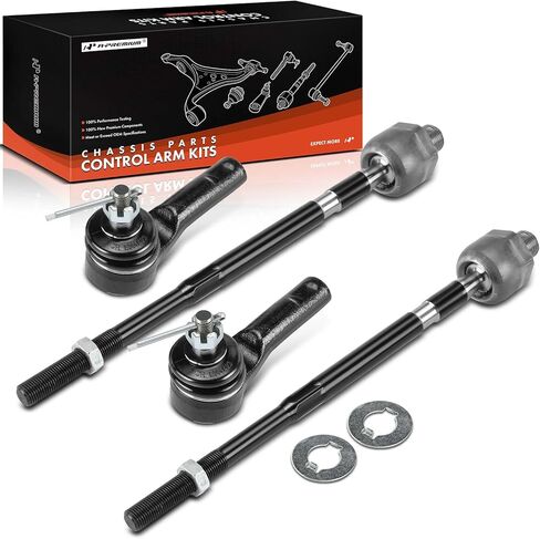 A-Premium Set of 4, Front Inner & Outer Tie Rod End Kit, Compatible with Honda Fit 2007-2008 in Saudi Arabia