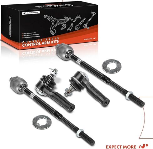 A-Premium Set of 4, Front Inner & Outer Tie Rod End Kit, Compatible with Honda Fit 2007-2008 in Saudi Arabia