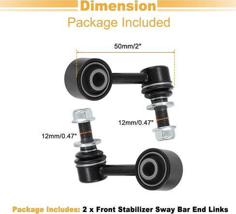No.K750179/K750180/K201414 2pcs Front Sway Bar Links Stabilizer Link Kit Bushings Set for Toyota Tundra Sequoia 2008-2022 Suspension Kit in Saudi Arabia
