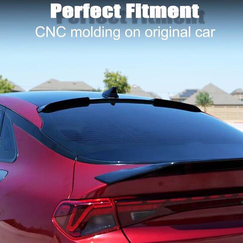 Roof Spoiler Compatible with 2021-2025 Kia K5 LX LXS GT EX Glossy Black Rear Window Roof Spoiler Wing in Saudi Arabia