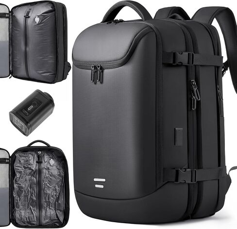 Vacuum backpack with pump,compression backpack for travel,50l Airback Backpack With Vacuum Seal,Business Back Pack,USB Charging Port bags Water Resistant Travel Backpack for Women & Men in Kuwait