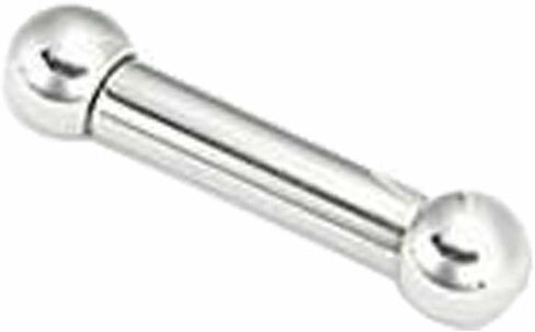 Painful Pleasures 2g Internally Threaded Steel Straight Barbell 9/16"-7/8" - 16mm ~ 5/8" with 10mm Balls in Kuwait