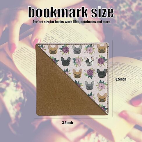 Cat Leather Bookmarks, Book Accessories for Reading Lovers, Unbreakable Page Markers for Women Men Girls Boys Student Teacher Kids Birthday Gifts in Kuwait