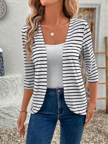 Women's Long Sleeve Open Front Knit Cardigan Sweaters 2025 Casual Loose Jacket Coat in Saudi Arabia
