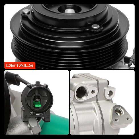 A-Premium Air Conditioner AC Compressor with Clutch Compatible with Kia Optima 2008 2.4L & Hyundai Santa Fe 2009 2.7L in Saudi Arabia