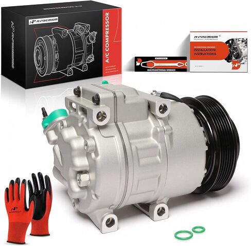 A-Premium Air Conditioner AC Compressor with Clutch Compatible with Kia Optima 2008 2.4L & Hyundai Santa Fe 2009 2.7L in Saudi Arabia