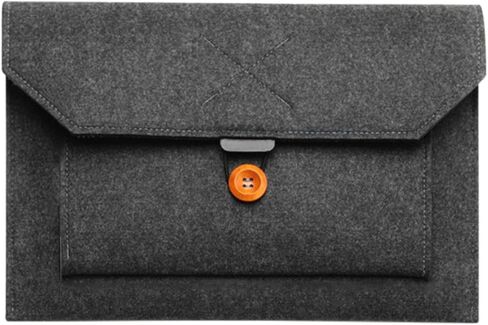 BESPORTBLE 15-inch Felt Laptop Sleeve Business Carrying Bag, Black Notebook Pouch for Travel and Office Use, Protective Computer Case with Lightweight Felt Material in Kuwait