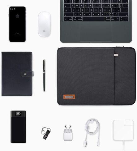 NIDOO Laptop Sleeve Case 11"-11.6" Water Resistant Protective Portable Bag Compatible with 11" MacBook Air/12 MacBook/12 iPad Pro 2018/ Surface Laptop Go/Surface Pro 7 X / 13.4" Dell XPS 13, Black in Kuwait