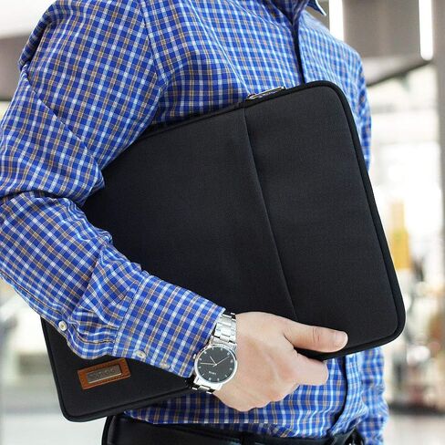 NIDOO Laptop Sleeve Case 11"-11.6" Water Resistant Protective Portable Bag Compatible with 11" MacBook Air/12 MacBook/12 iPad Pro 2018/ Surface Laptop Go/Surface Pro 7 X / 13.4" Dell XPS 13, Black in Kuwait
