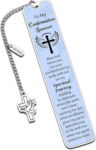 Confirmation Sponsor Gifts for Women Catholic Confirmation Sponsor Gifts for Men 2026 Confirmation Bookmarks Confirmation Gift Ideas Christian Gifts for Godfather Godmother Thank You Gift for Sponsor in Saudi Arabia