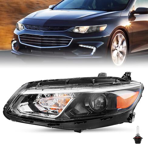 JSBOYAT Headlight Assembly Replacement for 2016-2018 Chevy Malibu OE Style Factory Halogen Projector Bulbs Included Chevrolet Headlamp Passenger and Driver Side in Saudi Arabia
