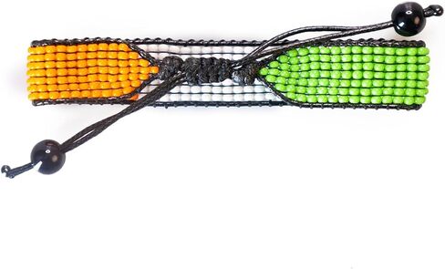 FAHARI Ireland Flag Bracelet: Handmade Adjustable Beaded & Durable Jewelry in Kuwait