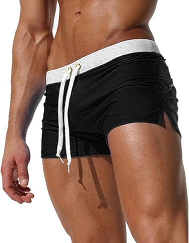 Men’s Swim Trunks Quick Dry Beach Shorts Solid Color Breathable Board Shorts with Back Pocket in Saudi Arabia