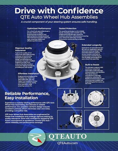 PM Auto Pair of 2 Rear Wheel Hub Bearing Assembly Replacement For 2007-2017 Jeep Patriot in Kuwait