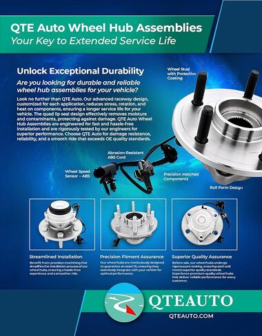 PM Auto Pair of 2 Rear Wheel Hub Bearing Assembly Replacement For 2007-2017 Jeep Patriot in Kuwait