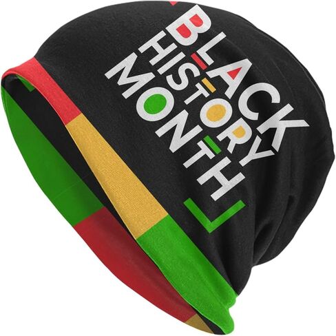 قبعة صغيرة لشهر التاريخ الأسود للنساء والرجال، أغطية رأس للسرطان، قبعات عمامة متماسكة، إكسسوارات الهدايا in Kuwait