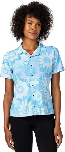 Terry Snap Shirt Cycling Jersey Women Button Up Upf 50+ Performance Top for Urban Active Lifesty Riders in Saudi Arabia