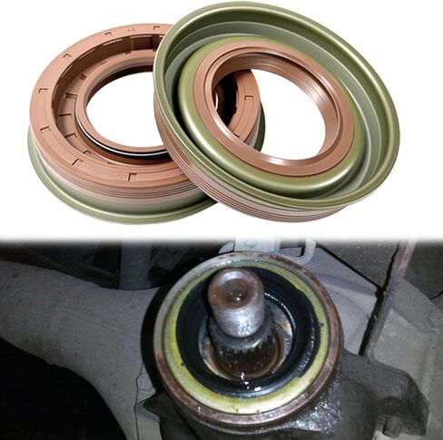 Rear Axle Wheel Seal Driver & Passenger Side Pair Compatible with Ford F150 F250 Truck Lincoln Blackwood Mark LT Navigator with 9.75 Inch Ring Gear Rear Wheel Seal in Kuwait