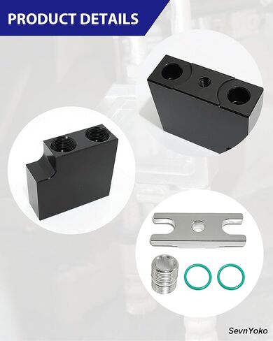 Thermal Bypass Valve Kit for 2019-2024 Ram 6.7L Cummins Diesel Engines - Fits 68RFE & AS69RC Transmissions - Aluminum Cooler Bypass with Billet Filter Coupler - Black in Kuwait