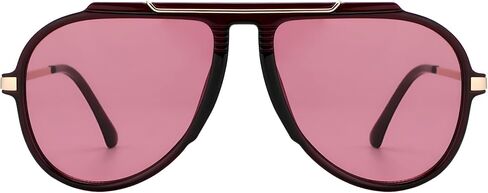 نظارات شمسية كبيرة الحجم من JOOX للنساء والرجال، نظارات شمسية معدنية طراز السبعينيات من القرن الماضي خالية من التشابك، ظلال مصممة 2026 in Kuwait