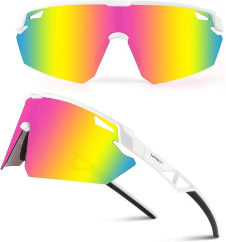 Ukoly Polarized Sports Sunglasses for Men Women,Sun Glasses for Running Cycling Baseball Fishing Golf UV400 Protection in Kuwait